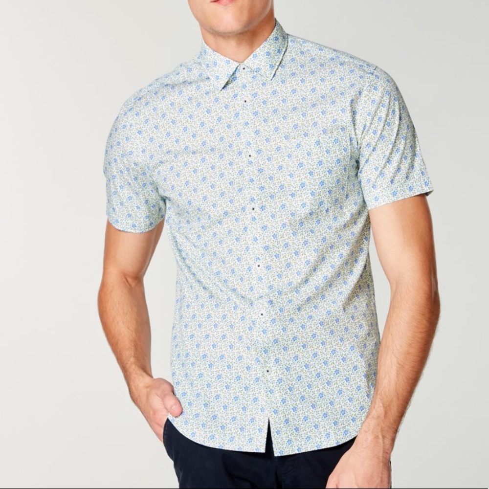 NWT! Good Man Brand Woven On Point Shirt. Size L